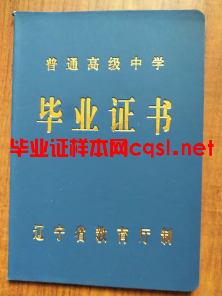 宁夏高中毕业证书样本图片