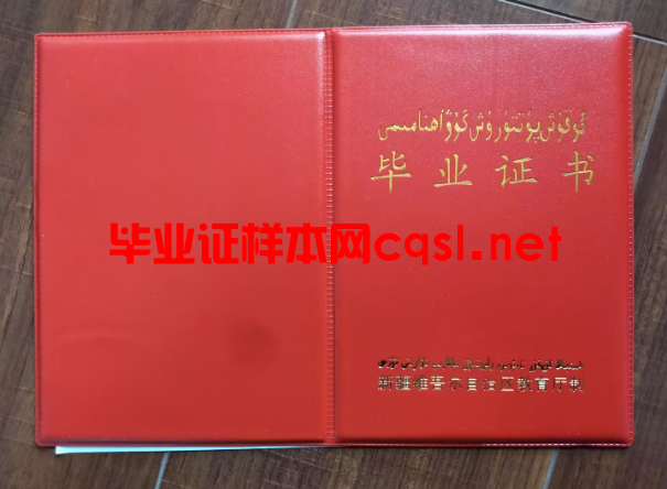 新疆中专毕业证学位证样本图片